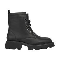 ALMA EN PENA, Sko, Dame, Sort, 38 EU, Læder, Track sole lace-up leather boots