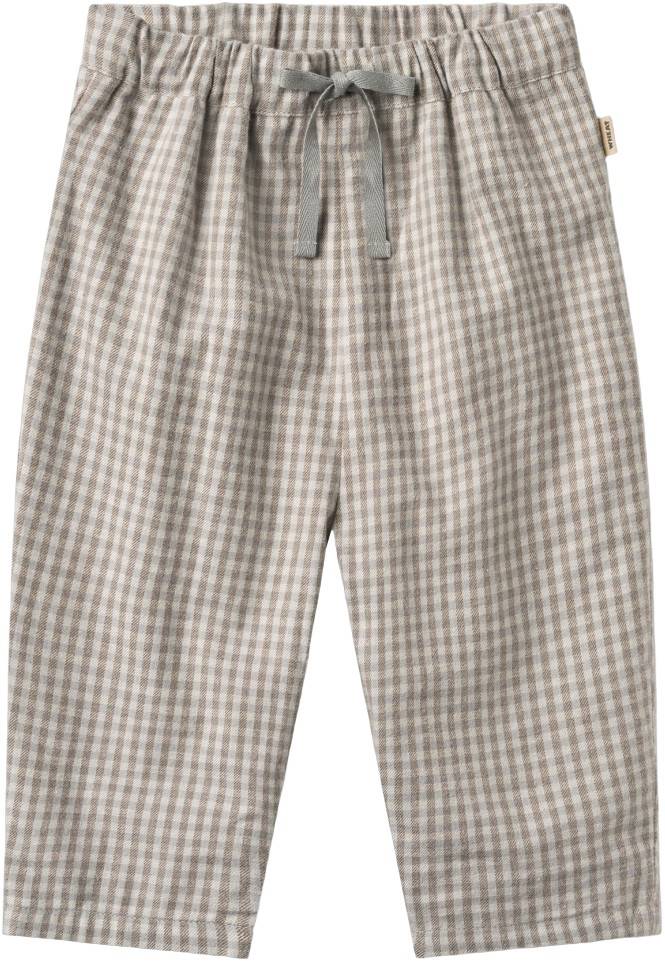 Wheat Trousers Lined Arne Str 86/18m - Greybrown Check Bukser hos Magasin.