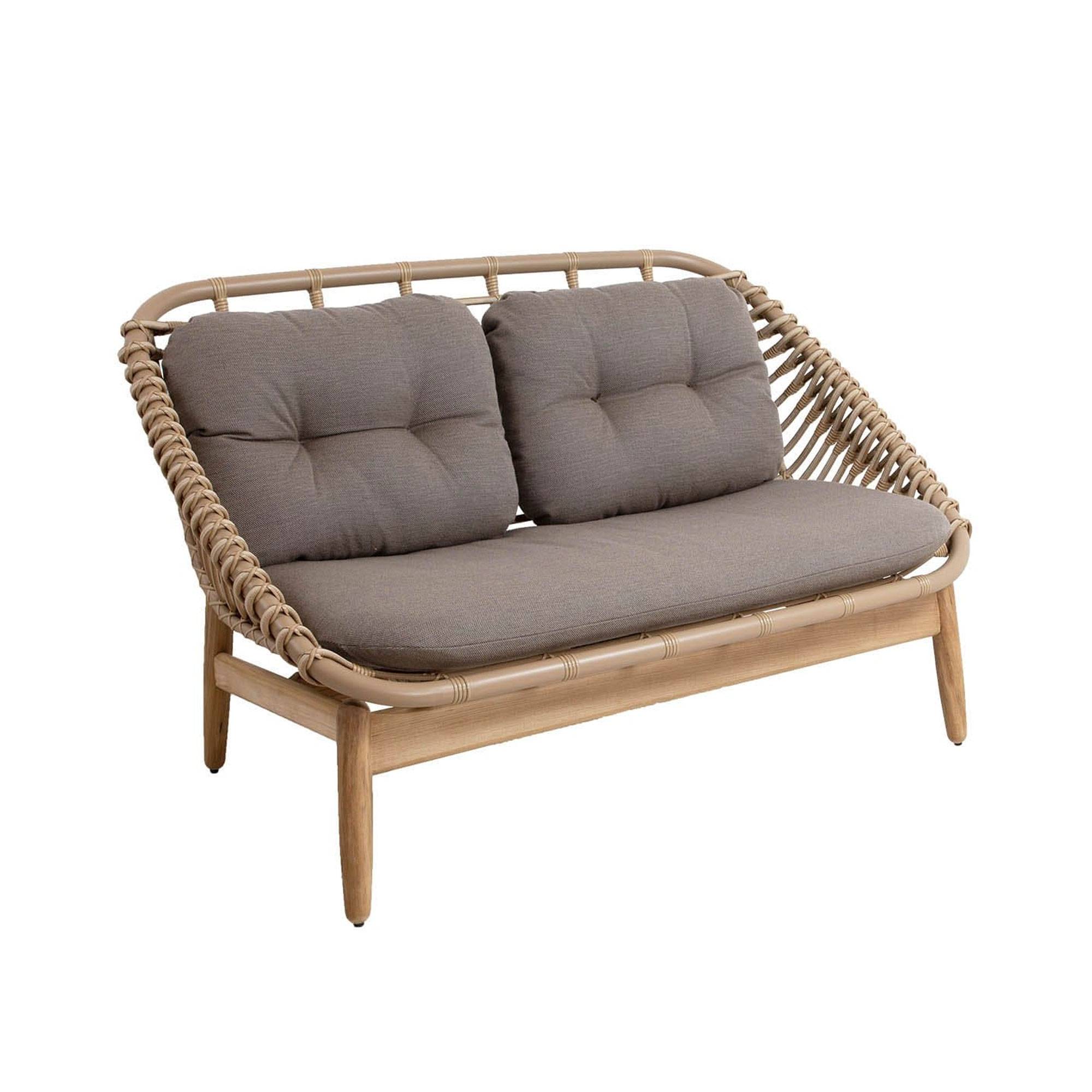Cane-Line - Strington 2-pers. soffa, Teak, Natural - Udendørs sofaer - Foersom & Hiort-Lorenzen MDD