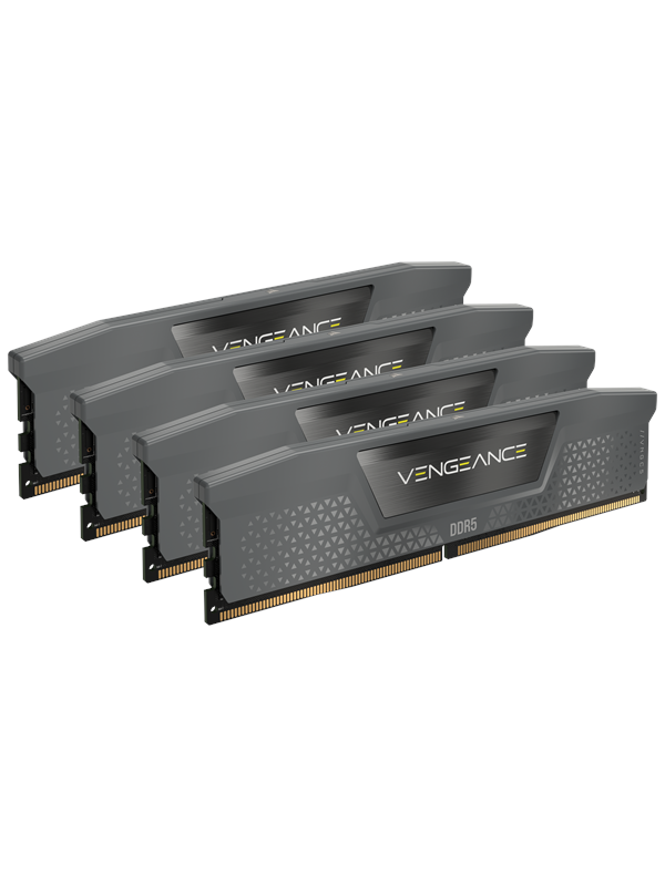 Corsair Vengeance DDR5-5600 - 64GB - CL36 - Quad Channel (4 pcs) - AMD EXPO & Intel XMP - Grå