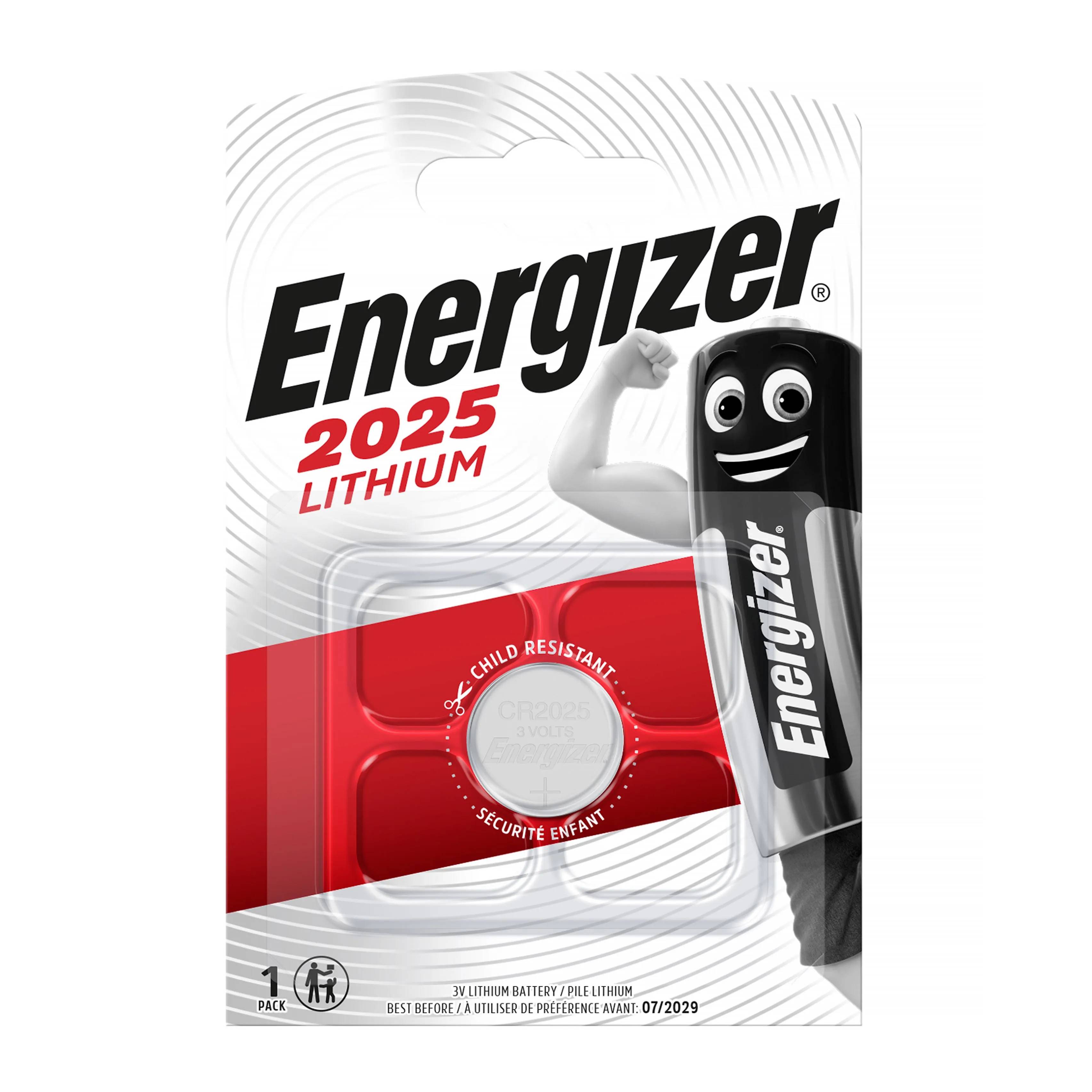 Energizer Batteri Litium CR2025, 1 st