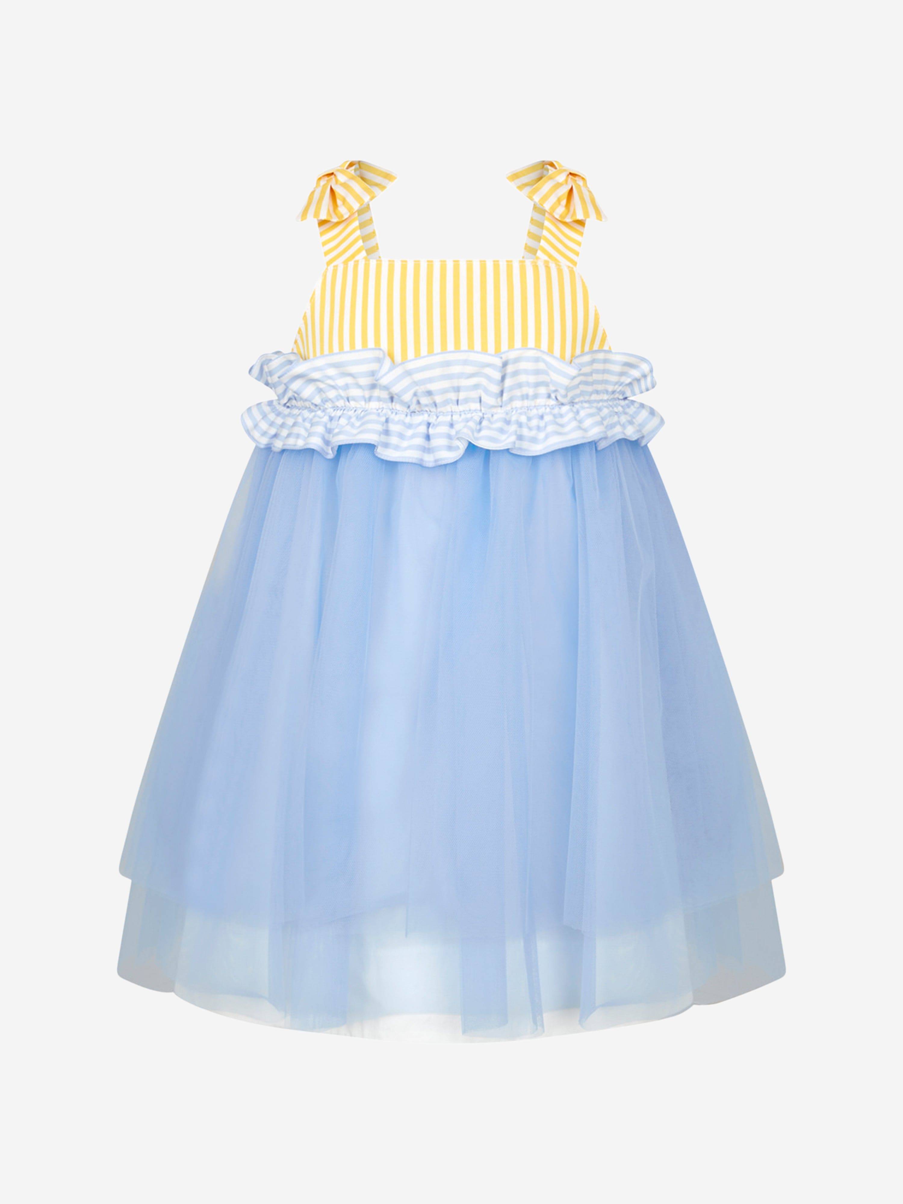 Simonetta Girls Dress - Blue / 6 Yrs (6 Yrs)