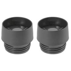 EMSA 513857 Travel Mug Ersatzdeckel für Thermobecher 0,36 Liter & 0,5 Liter, schwarz (2 Stück)