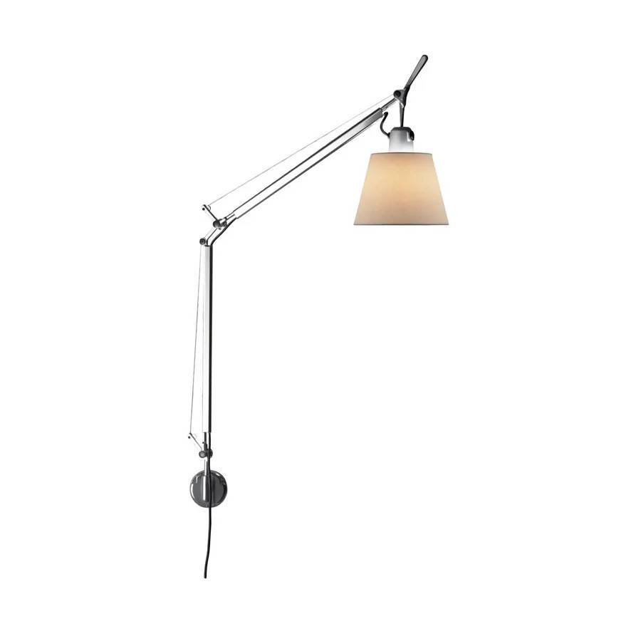 Artemide Tolomeo Basculante vägglampa - Parchment - Silverfärgad