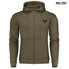 Mil-Tec Tre Kronor Hoodie tröja - Olivgrön (l)