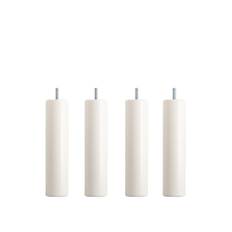 DUX - Dux SC sängben rund vit 30 cm 4-pack - Sengeben - Træ farvet - Træ