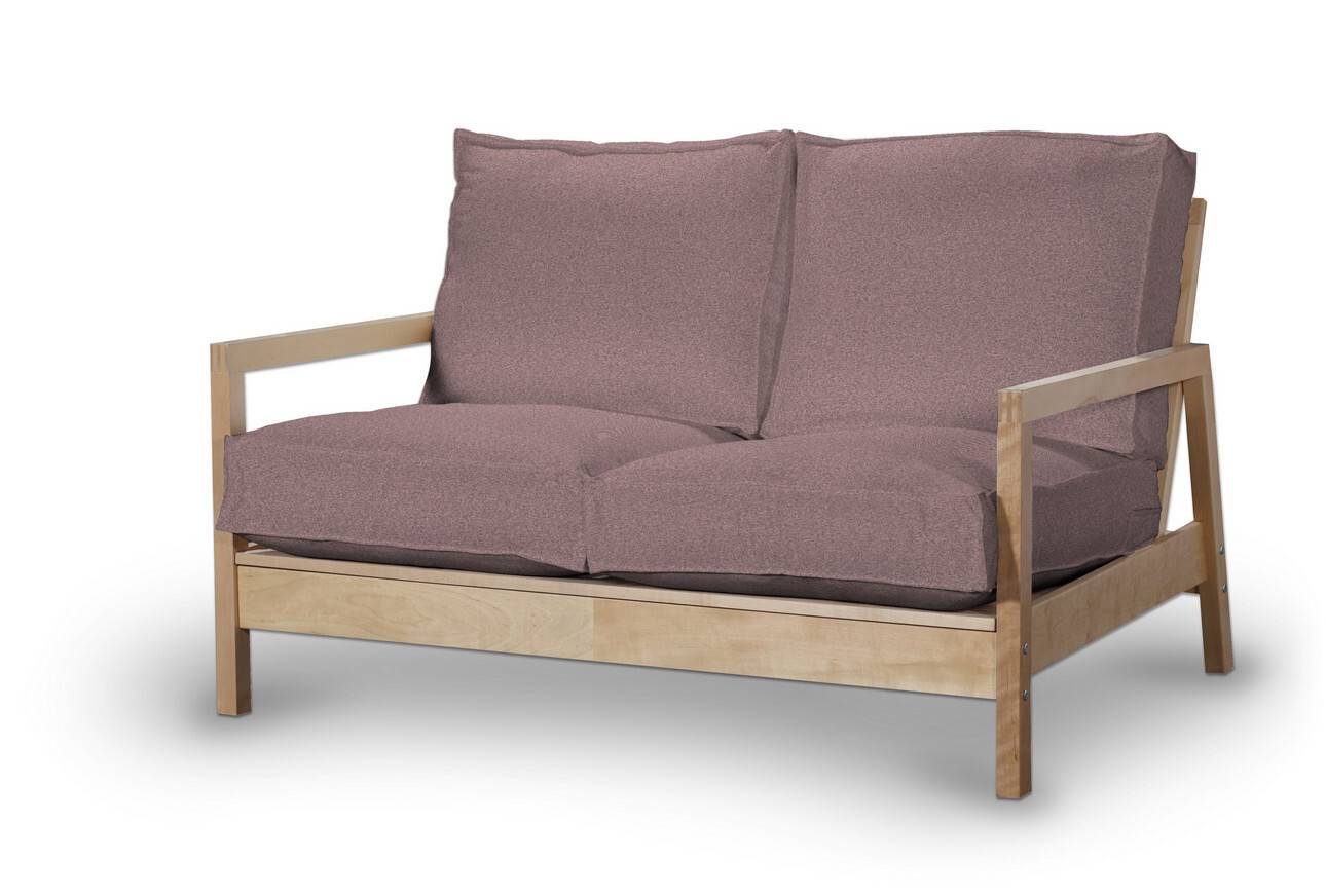 Lillberg klädsel 2-sits soffa, Korall och grå, 127 X 80/92 X 76 CM, Amsterdam