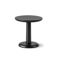 Fredericia Furniture - Pon Sofa Table Ø35 cm, Svartlackerad ek - Småbord & sidobord - Jasper Morrison - Svart - Trä