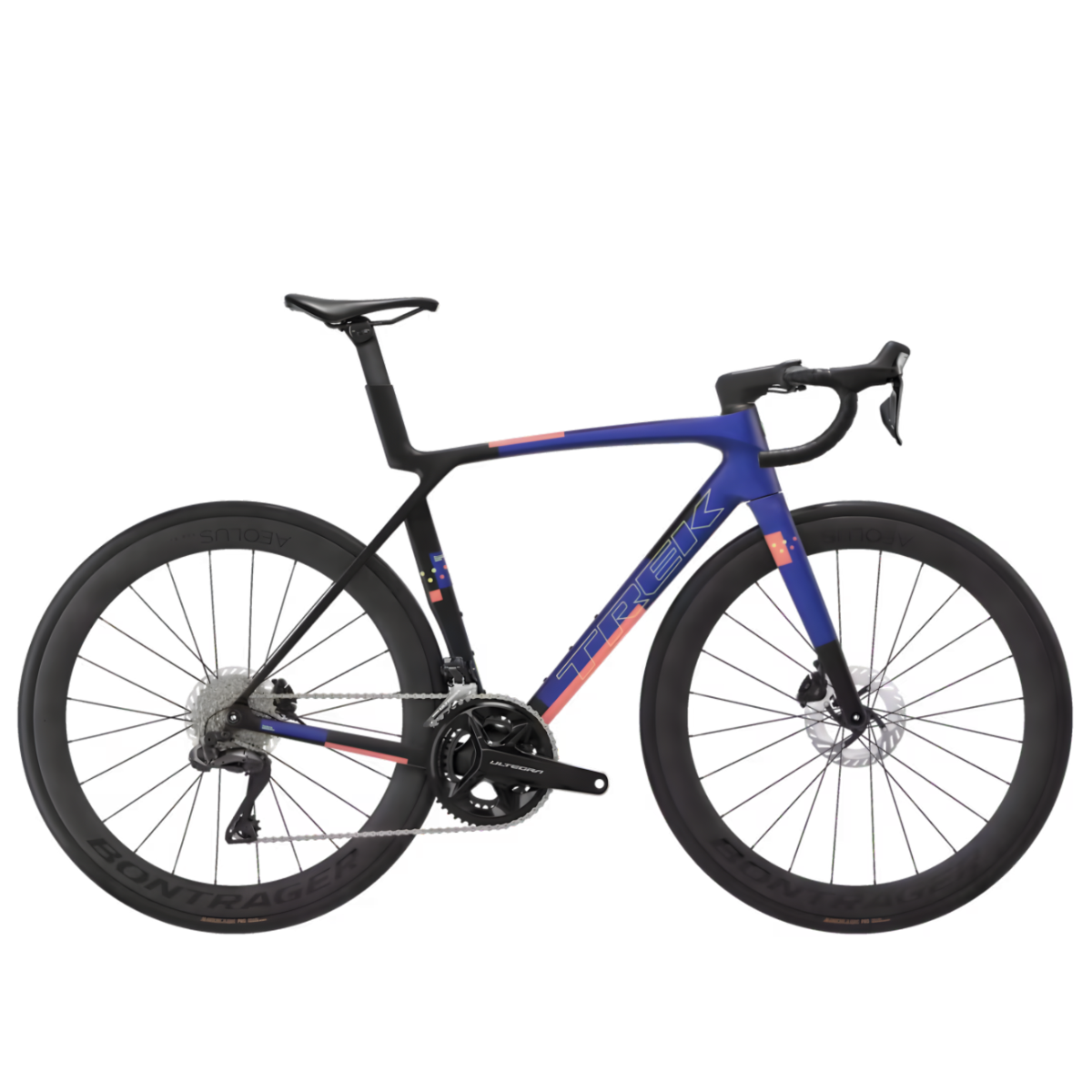 Trek Madone SL 7 Gen 8 - 2027 - Matte Cobalt Blue/Trek Black/Living Coral - M - Cykel