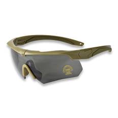 Ballistic Goggles skytteglasögon, Kit 3 Lenses V.2, Coyote Tan