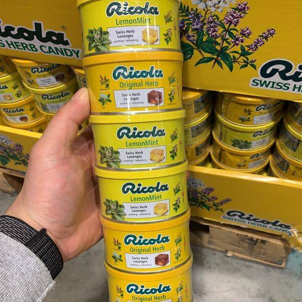 Ricola Schweiziska Örtpastiller Hårda Godisar 100g x 6 Burkburkar