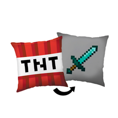 Minecraft TNT pude & sværd 40x40cm