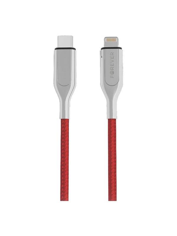 Forever Core 1.5m Mfi USB-C to Lightning Cable Red