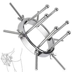 BDSMAGE Metall Vaginale Dilatator,6 Schrauben Edelstahl Analdilatator,Einstellbar Anal Tunnel Expander Schamlippenspreizer Vaginal Dilator Anal Treuer SM Sexspielzeug für Frauen (6 Schrauben)