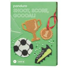 Rørperler Midi kit Sportstema, 2200 perler a Ø5 mm, firkantet stiftplade & 2 meter satinbånd