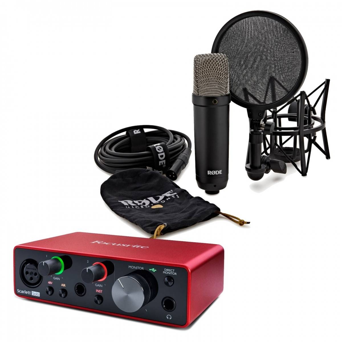Rode NT1 Signature med Focusrite Scarlett Solo (3:e generationen)