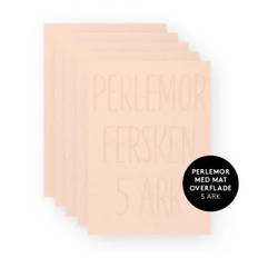Perlemors karton Fersken A4 200g 5stk