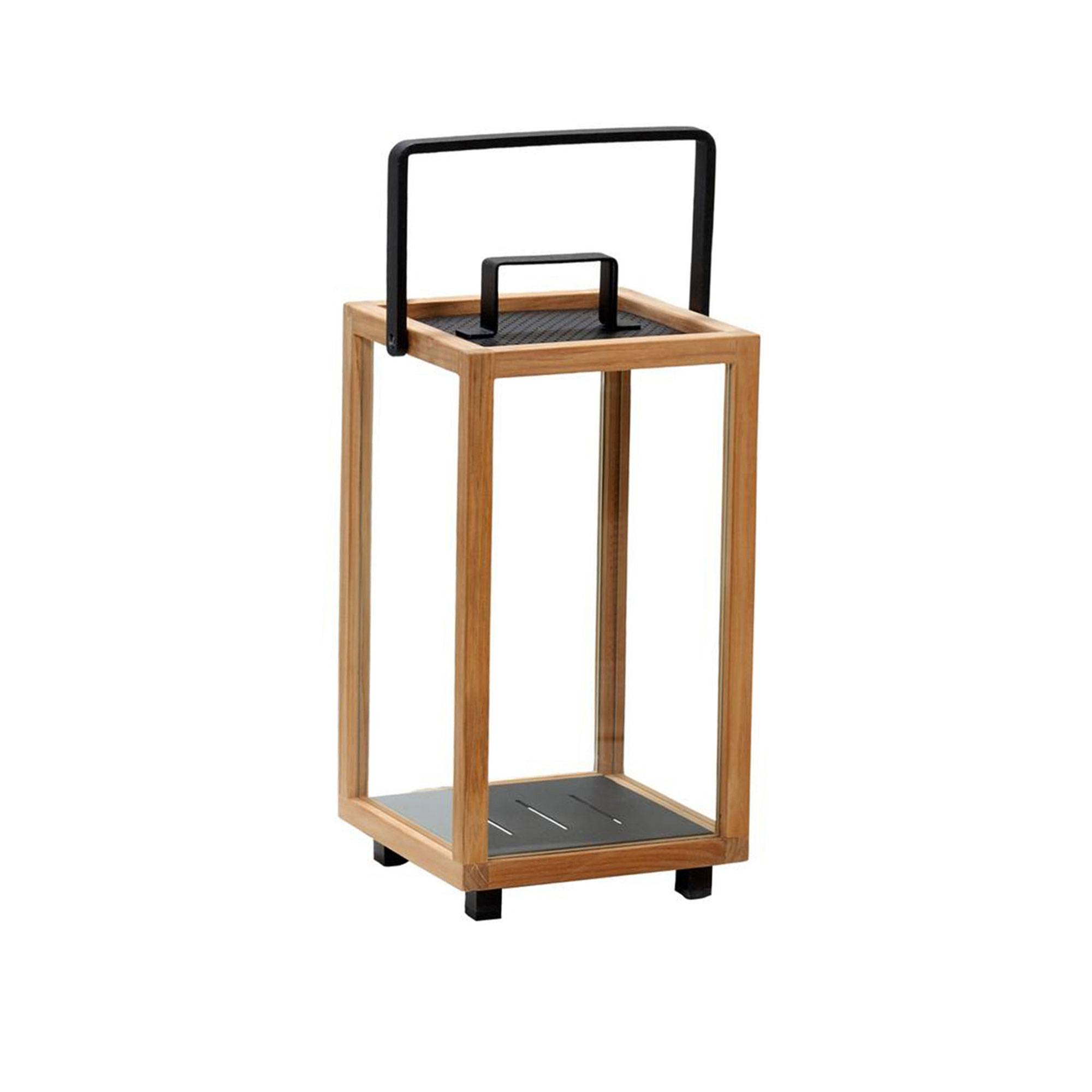 Cane-Line - Lighthouse Lykta Liten, Teak/Lava Grey, Aluminium - Eldstäder & lyktor - Cane-line Design Team