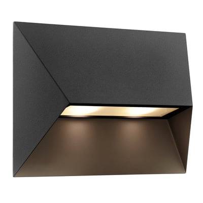 Nordlux Pontio 27 udendørs væglampe, GU10, IP54, sort, inkl. Nordtronic Long Life, 3000K, 360lm, Ra90, 40.000 timer, dæmpbar
