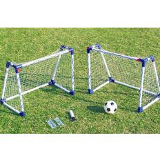Minipode Fodboldmål i PLAST - 74 x 60 x 46 cm - Sæt med 2 mål, bold og pumpe til de helt små