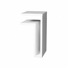 Maze F-Shelf Sängbord White