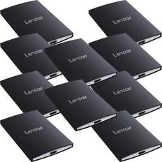 Lexar SSD SL500 bærbar SSD USB3.2 Gen2x2 - 10-pak (6x1tb + 4x2tb)