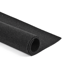 Gymgolv - Gymmatta på rulle 12,5kvm (10x1,25m) 6mm gummi svart