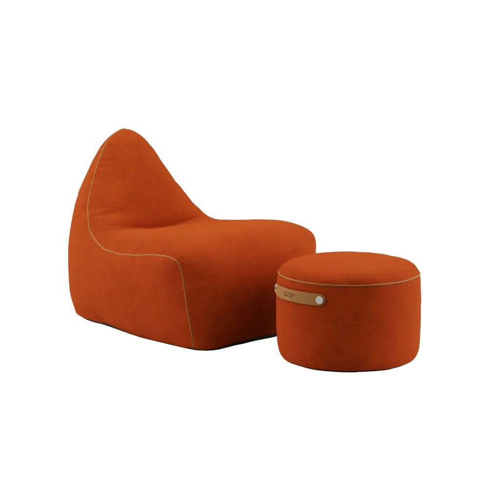 SACKit Chair & Pouf Indoor Orange Jaquard