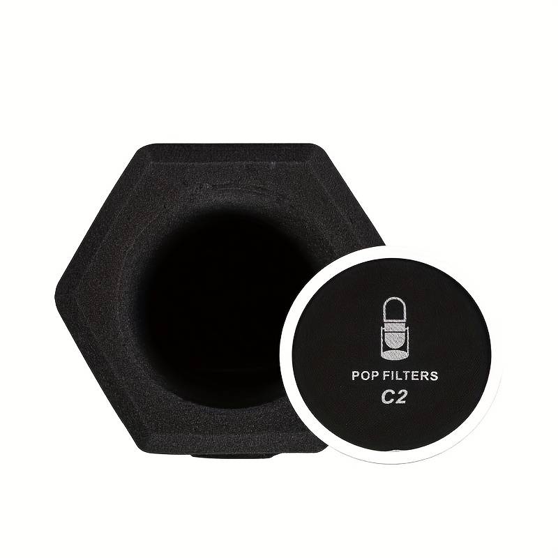 TEMU Microphone Pop Filter, Wind Shield Acoustic Filter For Record , Mic Sound-absorbing Foam, Vocal Isolation Foam Ball, Noise Canceling Sponge Microphone Windscreen