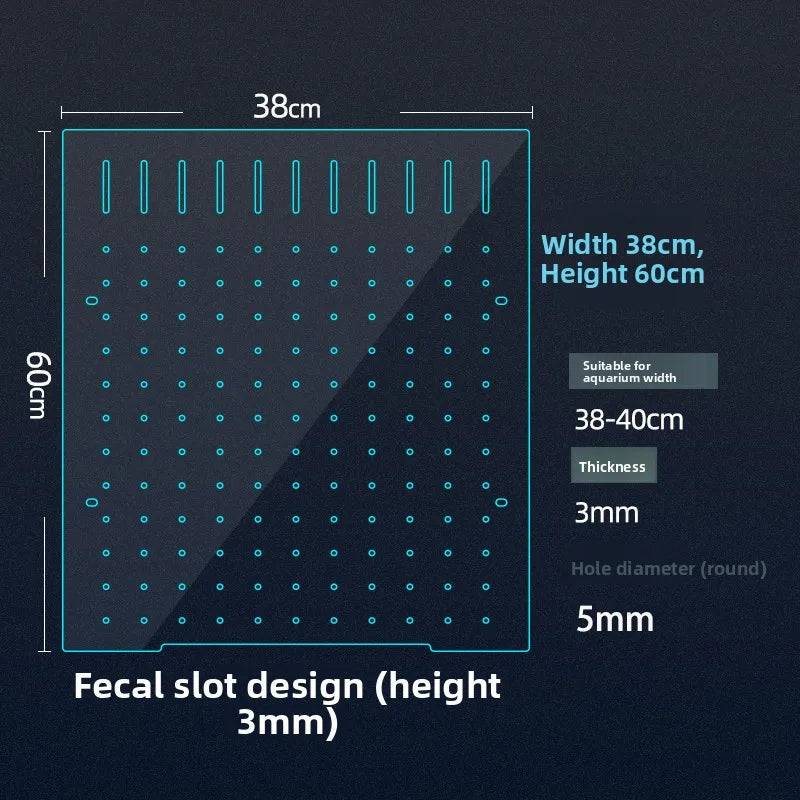 Acrylic Fish Tank Divider & Partition Board - 38*60cm/default type a [suction cup clip included] 3mm thick board