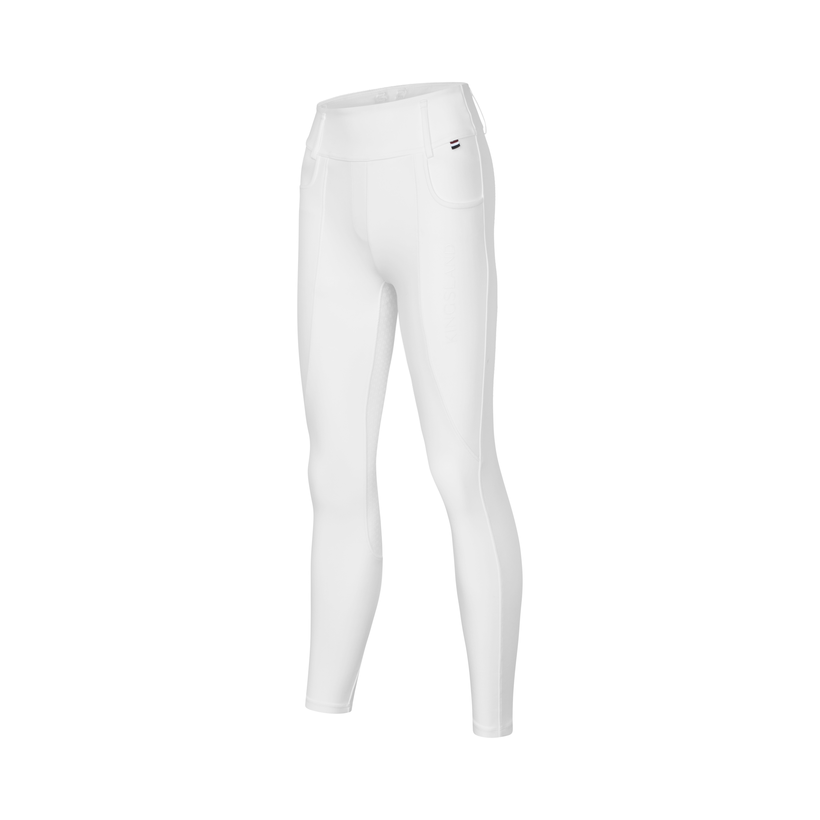 Kingsland Kristin Pull-up Ridebukser m. Fuldgrip - HVID / 34