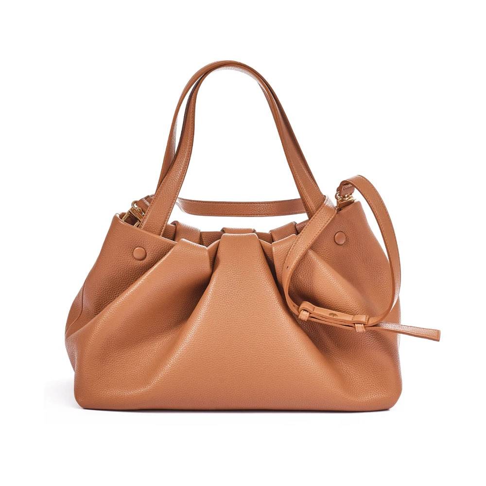 THEMOIRè Beige Vegan Læder Håndtaske Athena - Tasker - Dame - Beige - ONE SIZE - Læder