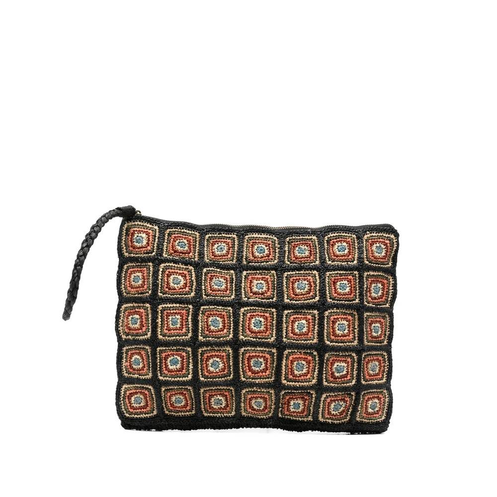 Ibeliv Mønstret Vævet Clutch Taske - Tasker - Dame - Flerfarvet - ONE SIZE -