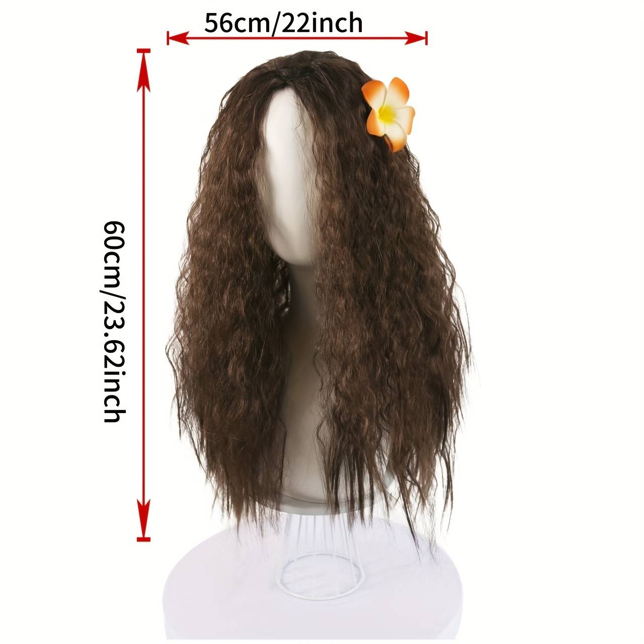 Long Brown Middle Part Wig With 1pc Accessory, Suitable For Character Cosplay Wigs 23.62inch