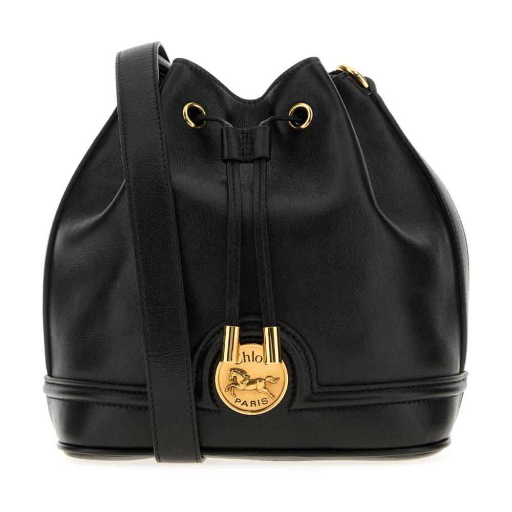 Chloé Horse Medal Bucket Bag - Tasker - Dame - Sort - ONE SIZE - Bomuld