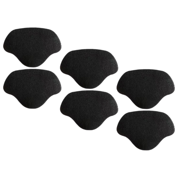 Hælkapper til Sko og Sneakers 7 x 4,8 cm, Sort - 3 Par Hælindlæg.