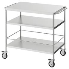 IKEA - FLYTTA rullebord, rustfrit stål, 98x57 cm