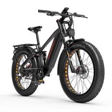 Dukawey Silvertip8 1000W 26” Fat Bike E-Mountain Bike 52V 20Ah Samsung Battery SUV E-Bike - Gray