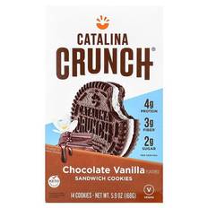 Catalina Crunch  Sandwich Cookies  Chocolate Vanilla   14 Cookies  5.9 oz (168 g)