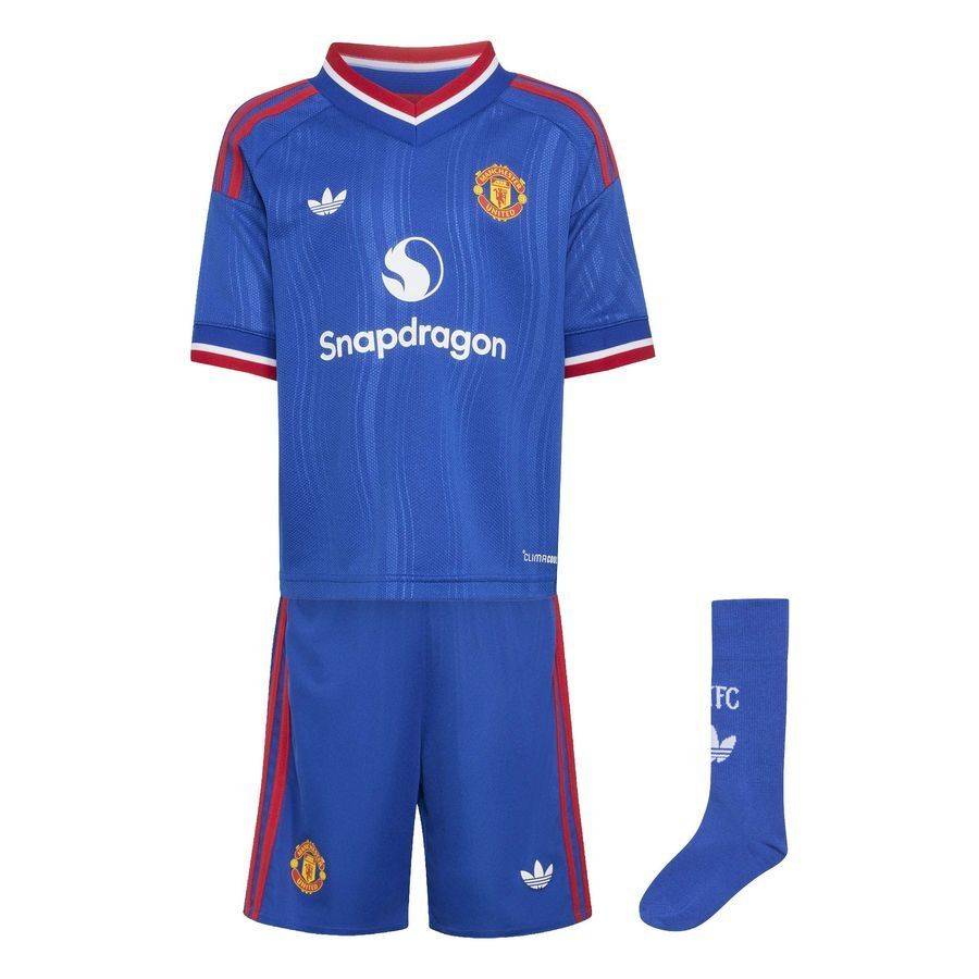 Manchester United Bortatröja 2026/27 Mini-Kit Barn - adidas - ['Blå'] (92cm)