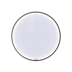 Dansani rundt rammespejl MOON 90 CM - sort