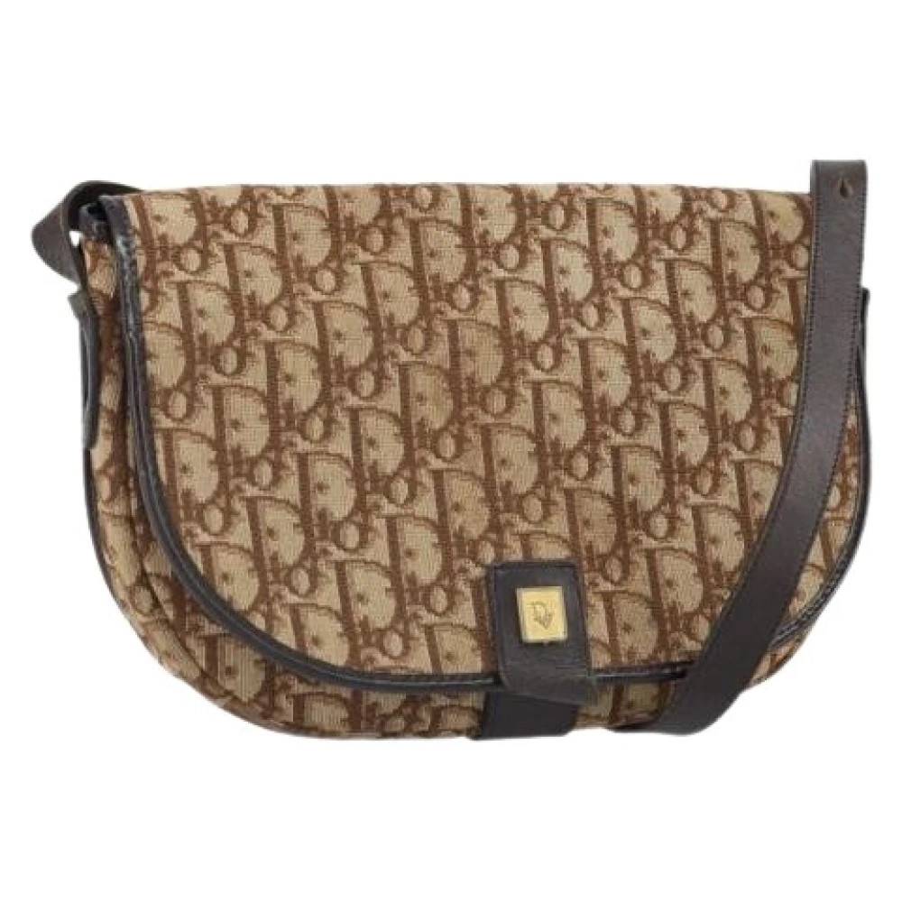 Dior Vintage - Pre-owned Vintage Trotter Canvas Axelväska Vintage - Dam - ONE Size - Läder