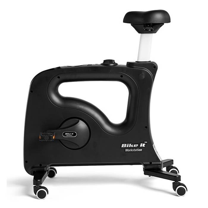 Kontorcykel Premium med hjul, sort.