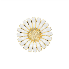 Lund Copenhagen - Marguerit Broche 36mm 24kt Forgyldt