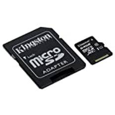 Kingston SDCS/64 GB MicroSD Canvas Select hastigheter i klass 10 UHS-I — upp till 80 MB/s läsåtkomst (med SD-adapter) — Ge HD-videor liv