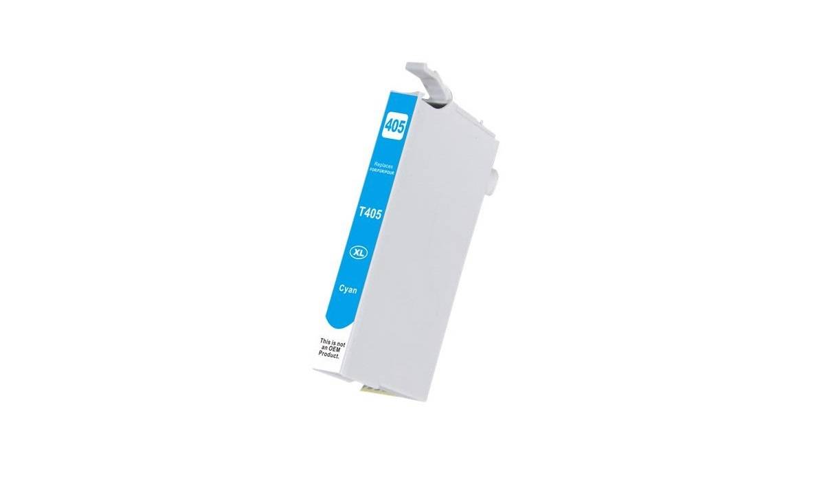 Epson 405XL Cyan (blå) kompatibel blækpatron indeholder 18ml.