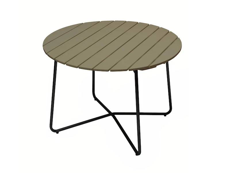 GRYTHYTTAN Bord 9A 100cm svart/ljusgrön ek