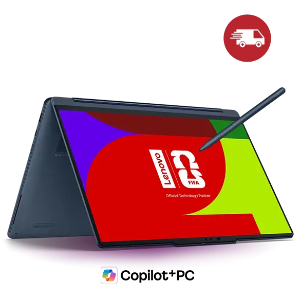 Lenovo Yoga 9i 2-in-1 Gen 11 Aura Edition 14 Intel Intel® Core Ultra 7 355-processor LPE-kärnor upp till 3,50 GHz P-kärnor upp till 4,70 GHz, Windows 11 Home 64, 1 TB SSD M.2 2242 PCIe Gen4 QLC
