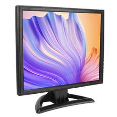 17 Inch LED Monitor with VGA HD Multimedia AV BNC USB DC Input Portable HD Color Display with EU Plug