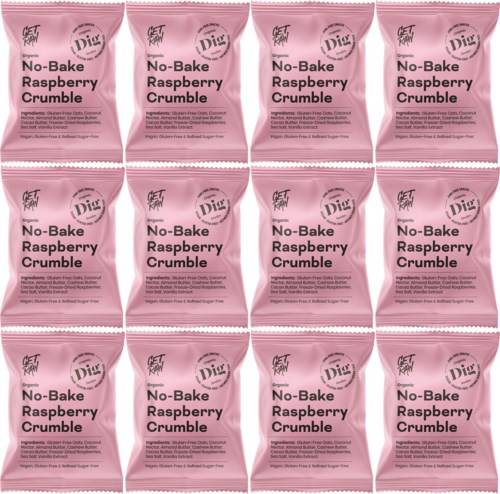 Dig GET RAW Organic No-Bake Raspberry Crumble 12 x 35g